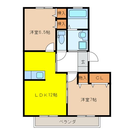 シャンテミヤの物件間取画像